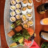 Vegan sushi platterr  at Eatokyo in Dublin
