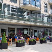 Outside at Cake Boy in South West London