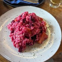 Beetroot risotto at Golden Cross in Coventry