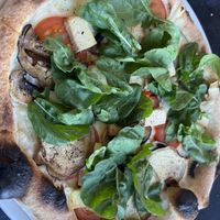 Pizza tofu #Veganuary at Rustico Pizza e Vino in Gran Canaria