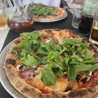 Seitan + ruccola added   at Rustico Pizza e Vino in Gran Canaria