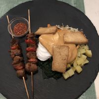 Saté balinesi  at La Pepiniere in Florence