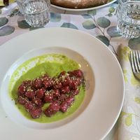 Gnocci and Pizza  at La Pepiniere in Florence