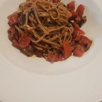 Pasta with seaweed at La Pepiniere in Florence