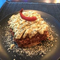 Lasagna  at Veganga in Moscow