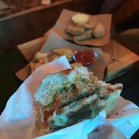 Chilunator burger at Veganga in Moscow