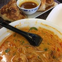 Vegan roti canai & laksa at Laksa King in Vancouver