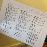 Full menu!  at Sweet Little Things in Bath