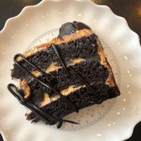 Chocolate caramel cake at Nutmeg in Wolverhampton