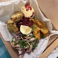 Festive mezze salad   at LHR - Leon - T2 in West London