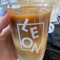 Salted Caramel Oat Latte  at LHR - Leon - T2 in West London