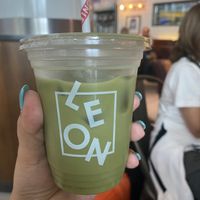 Matcha latte   at LHR - Leon - T2 in West London