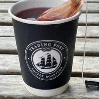 Mmmmmmm - blood orange tea  at Trading Post Coffee Roasters in Brighton