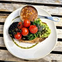 Full vegan English. at Trading Post Coffee Roasters in Brighton