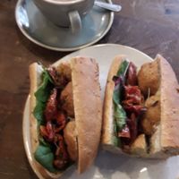 Roll from the counter. at Trading Post Coffee Roasters in Lewes