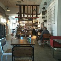 Warm, rustic, historic ambience. One vegan option. Coffee was good. Service good at BeanStation Cafe in Wodonga