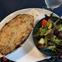 Vegan Moussaka  at Theo's in Penticton