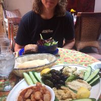 So much food to choose from! at Theo's in Penticton