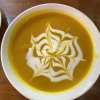 Starter: Pumpkin coconut soup  at Casa Bonita in Cat Ba