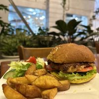 Vegan Burger & Fries   at Casa Bonita in Cat Ba
