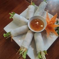 Amazing fresh spring rolls at Casa Bonita in Cat Ba