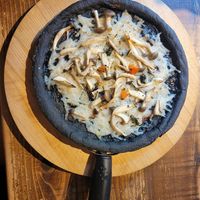 Garlic mushroom pizza w/ soy vegan cheese at Volver in Kochi