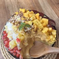 Tropical smoothie bowl  at Cafe on the 18th in Trincomalee