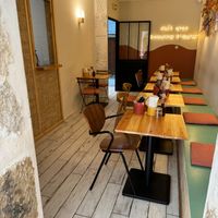 Lots of space to sit and enjoy your choices with great coffee at Kia Ora in Annecy