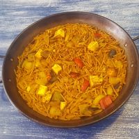 Fideuá with tofu
 at L'idoni in Denia