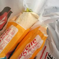 Vegan wraps without burger sauce at Komagene in Alanya