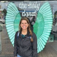 That’s me 🤪 couldn’t resist the fun wing pic!   at The Holy Donut - Commercial St in Portland