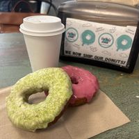 Margarita and pomegranate flavors. Delicious!  at The Holy Donut - Commercial St in Portland