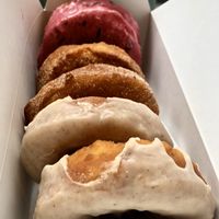 All vegan! Berry, cinnamon sugar and chai 🍩  at The Holy Donut - Commercial St in Portland