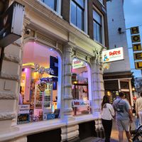 Outside at Popeye Coffeeshop in Amsterdam