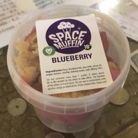 Blueberry space muffin  at Popeye Coffeeshop in Amsterdam