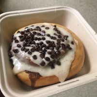 Cake batter with chocolate chips at Cinnaholic in Baltimore