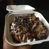 cake batter, chocolate chips, and cookie dough  at Cinnaholic in Baltimore