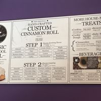 Menu at Cinnaholic in Baltimore