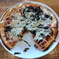 Delicious vegan cheese and crust! at Mod Pizza in Glen Allen