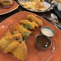 Aubergine starter   at Kayal in Leamington Spa