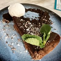 Chocolate pie  at Bill's in Tunbridge Wells