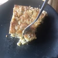 zucchini lemon cake (highly recommend) at Cookie Jar Cafe in Essen