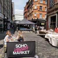 Vegan market at Soho Vegan Market in London