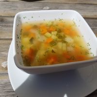 Minestrone at Rotwandhütte in Vigo Di Fassa
