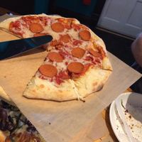 Vegan pepperoni!!! 😋 at The Mitten Brewing Company in Saugatuck