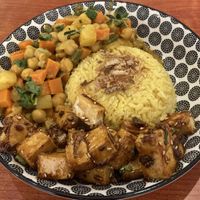 Indonesian curry rice at Confusion Plant Based Kitchen in Hong Kong Island