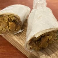 Hedgehog mushroom wrap at Confusion Plant Based Kitchen in Hong Kong Island