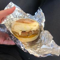 Breakfast sandwich   at 96 Lives Vegan Bakery and Cafe in Lancaster