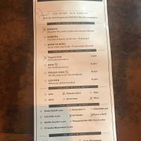 Menu  at Machete - Burrito Kartell in Innsbruck