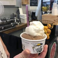 Chocolate orange and apple cinnamon - vegan gelato  at Ice Scream in Athens